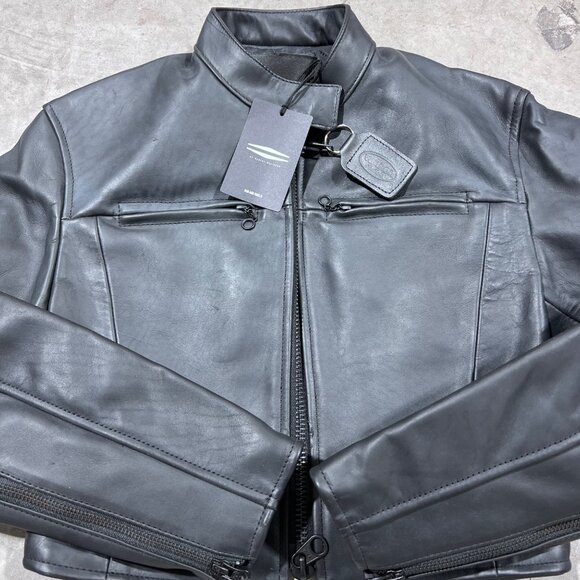 $895 NWT HARLEY DAVIDSON WOMEN'S FITTED CAFE RACER LEATHER JACKET - Picture 5 of 8